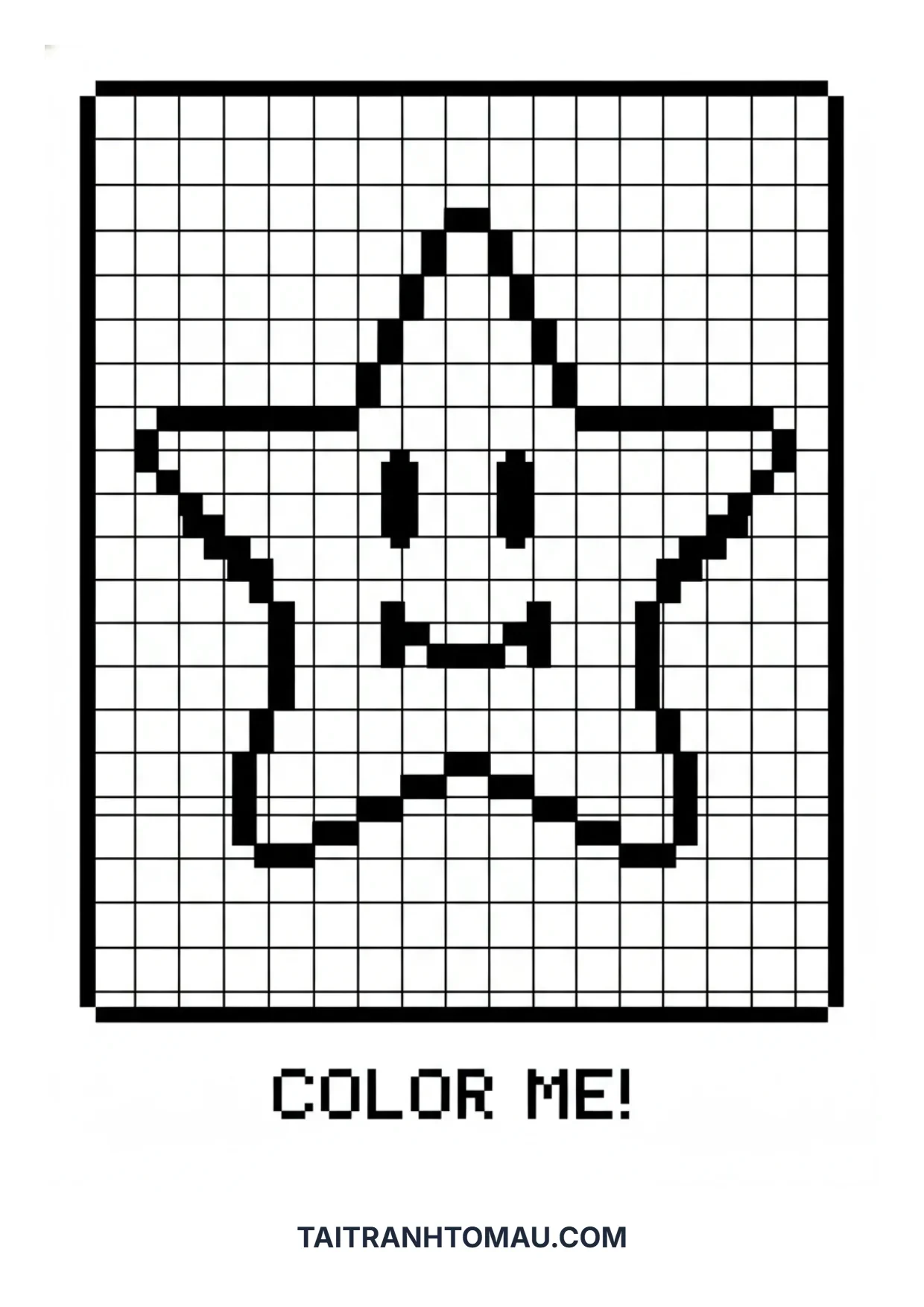 Tải 50+ Tranh Tô Màu Pixel Art Cho Bé: Rèn Luyện Tư Duy Logic & Sáng Tạo