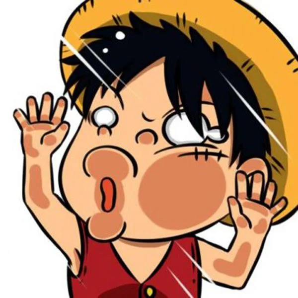 Ảnh đại diện chibi nhân vật hoạt hình tóc đen tạo dáng hài hước