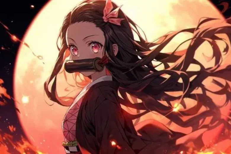 Nhân vật Nezuko anime làm hình nền máy tính ngầu