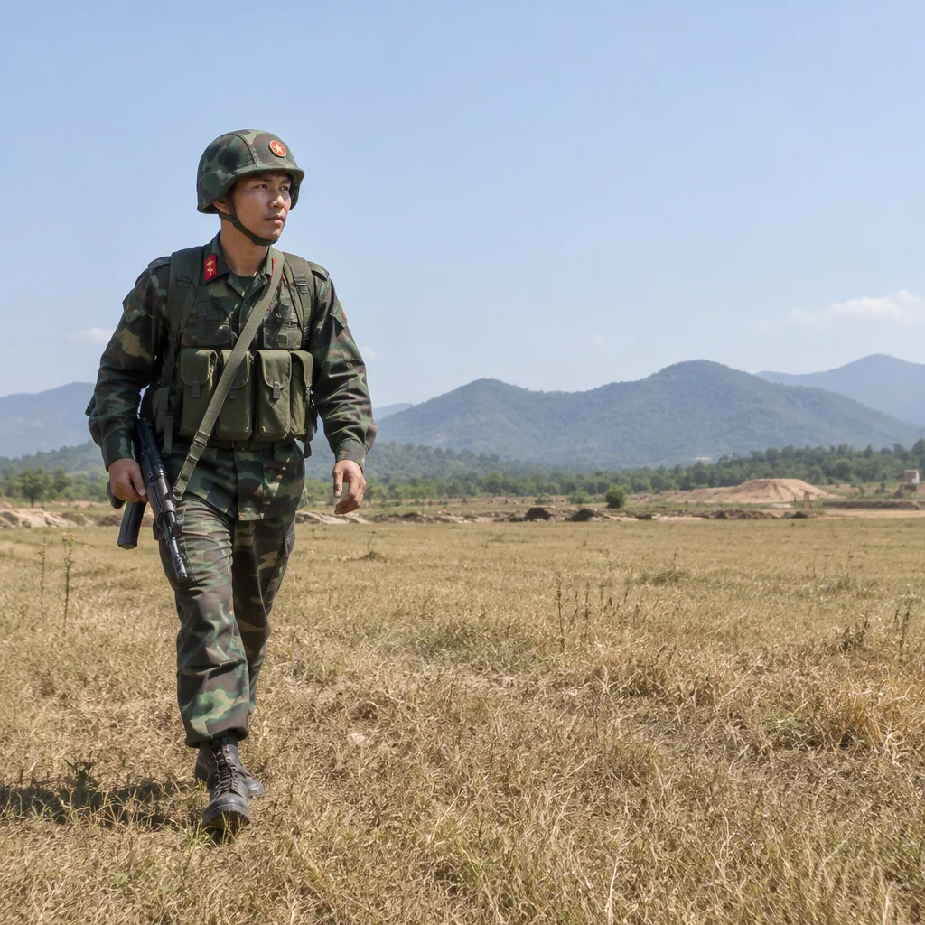 Mẫu vẽ chú bộ đội thứ 23