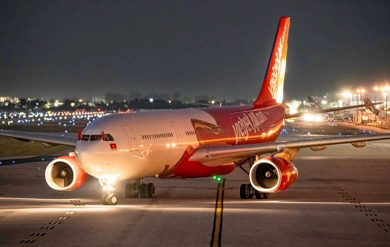 Những hình ảnh đầy cảm hứng về chuyến bay đặc biệt của Vietjet tới Hoa Kỳ