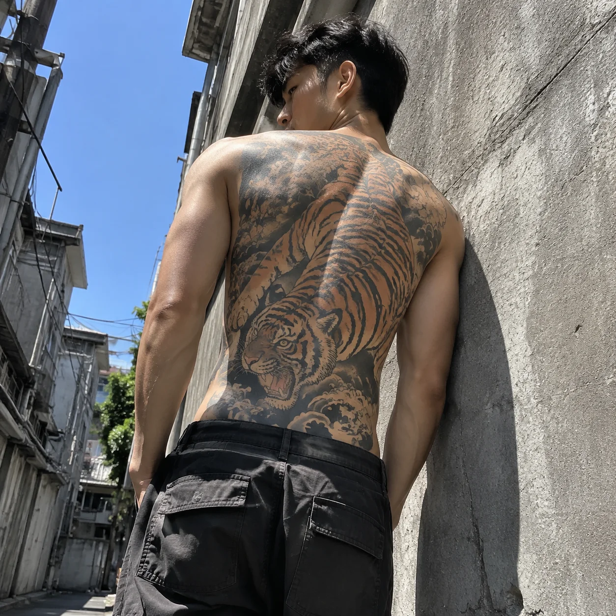 Bộ ảnh hình xăm full lưng, tấm 24