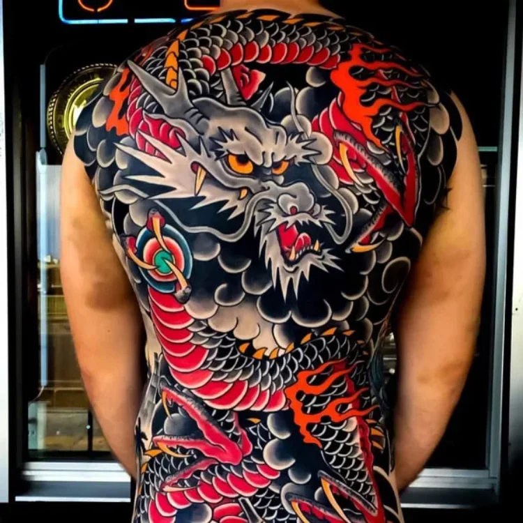 50+ Hình xăm rồng kín lưng đẹp, phong thuỷ và ý nghĩa nhất | Yody