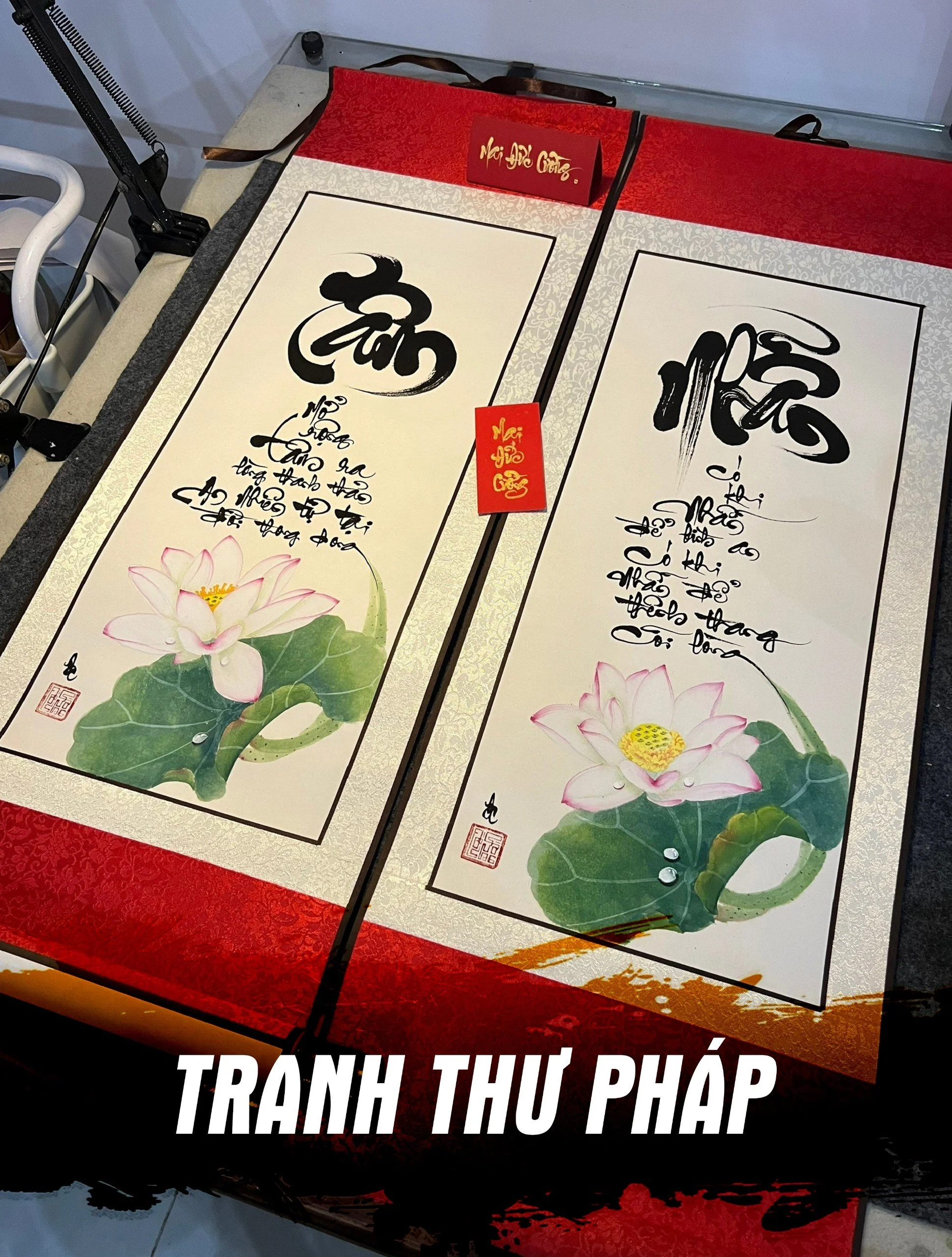Tranh thư pháp chữ việt – Đức Cường Thư Pháp