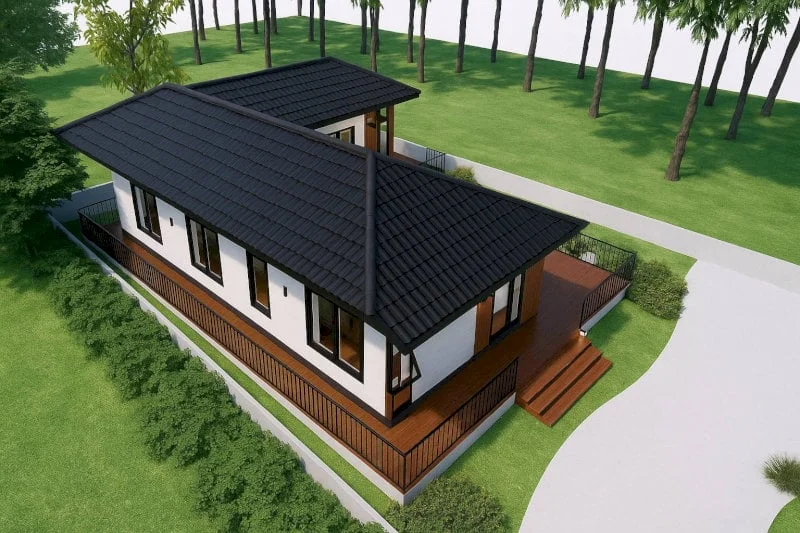 30+ mẫu nhà cấp 4 chữ L đẹp, hiện đại (Update 2026)