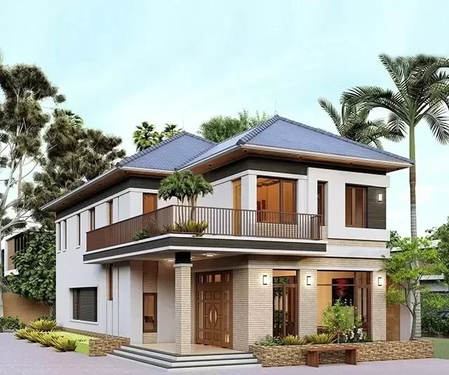 Bố trí mặt bằng công năng hợp lý cho nhà chữ L