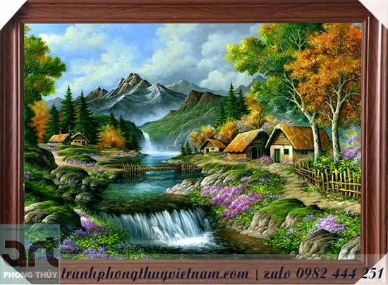 tranh phong cảnh châu âu treo tường đẹp - Tranh Phong Thủy
