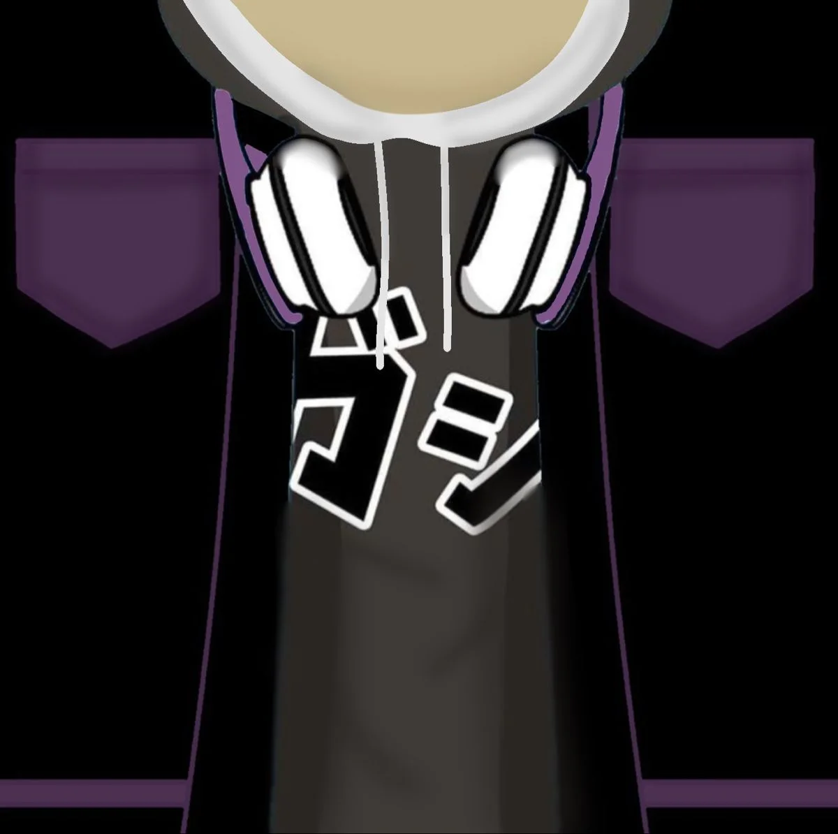 Ảnh áo roblox với thiết kế hoodie và tai nghe phong cách